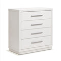 Commode ¨¤ tiroirs aux lignes ¨¦pur¨¦es ¨¤ quatre tiroirs, coloris blanc