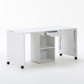 Table ¨¤ manger pliante aux lignes ¨¦pur¨¦es pliant, coloris blanc