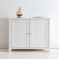 Meuble de rangement en bois, coloris blanc