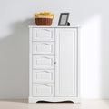 Meuble de rangement en bois, coloris blanc